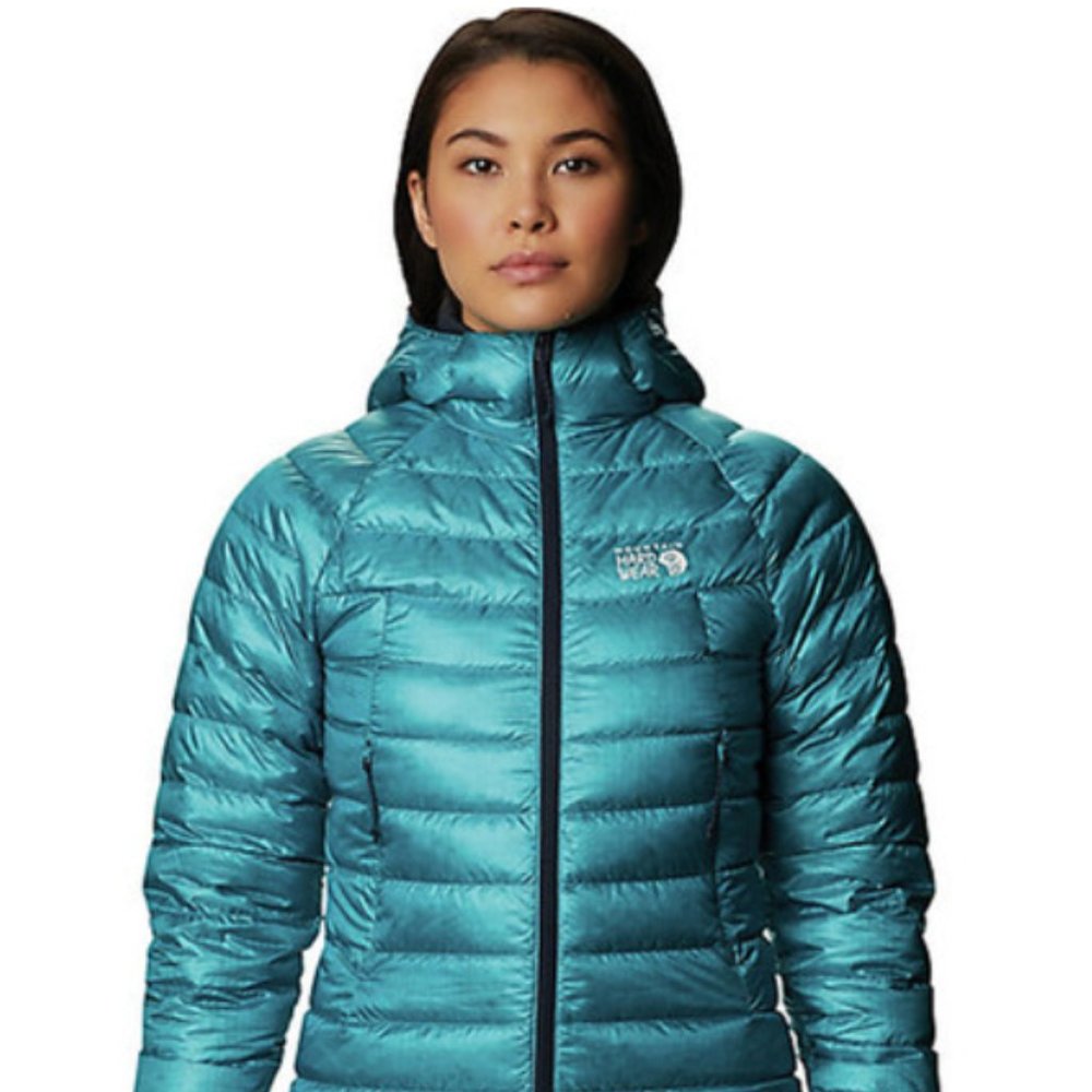 Mountain Hardware Phantom Puffer Hoody Jacket • Ice Blue • Wms Small • NWT